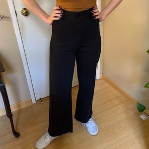 Zara high-waisted sailor straight jeans